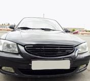 Решетка радиатора Hyundai Accent (три полосы глянец)